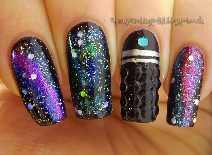 Black Galaxy Nails