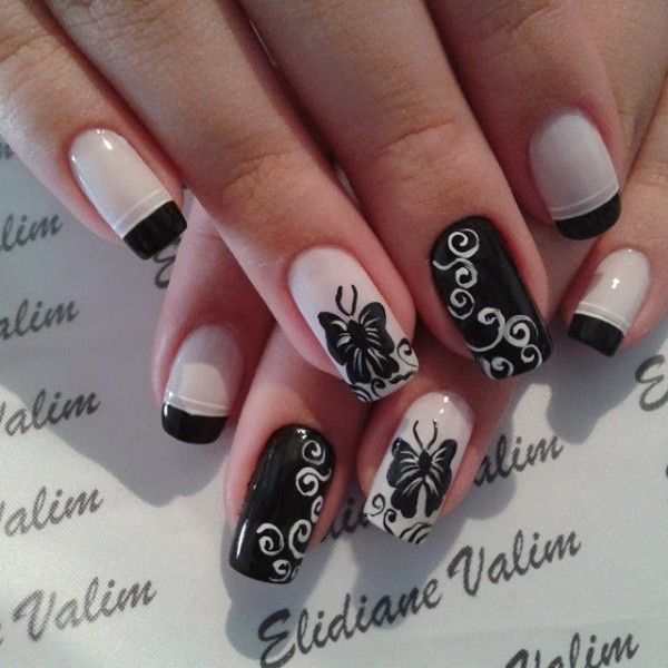 Black and White Nails