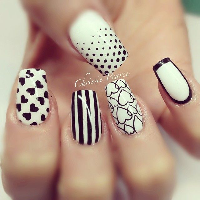 Black and White Nails