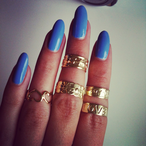 Blue Nails