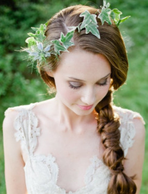 Braid with Flowers