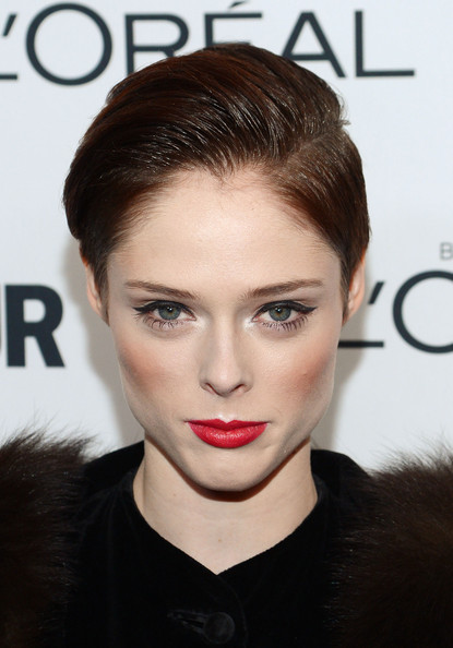 Coco Rocha in Red Lips
