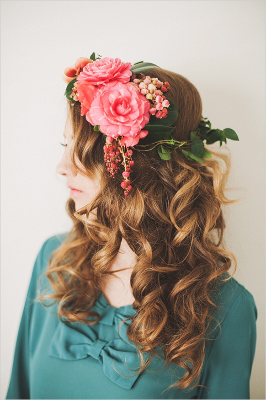 Curls with Flowers