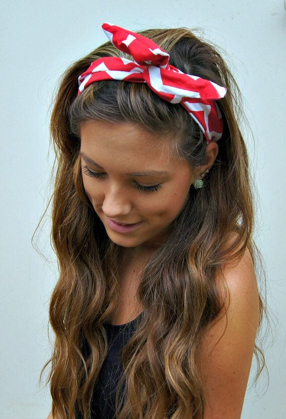 Curly Hair with a Bandana