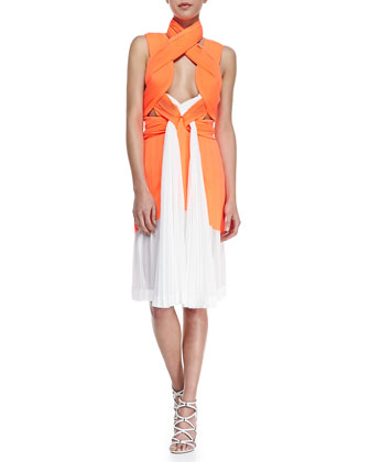 Dion Lee Neo Pleated Interlock Dress