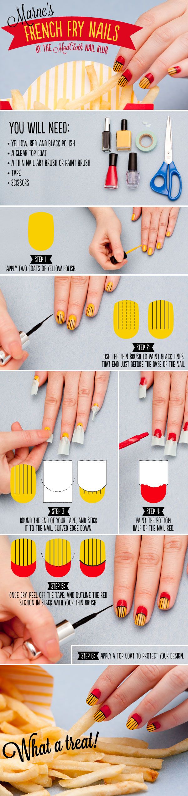 French Fry Nails