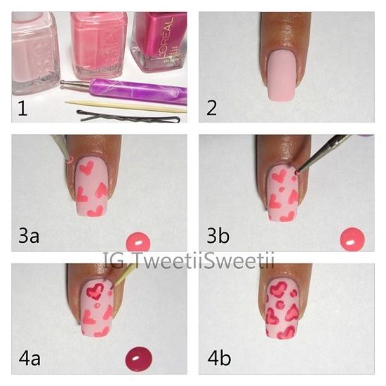 Heart Shape Nails