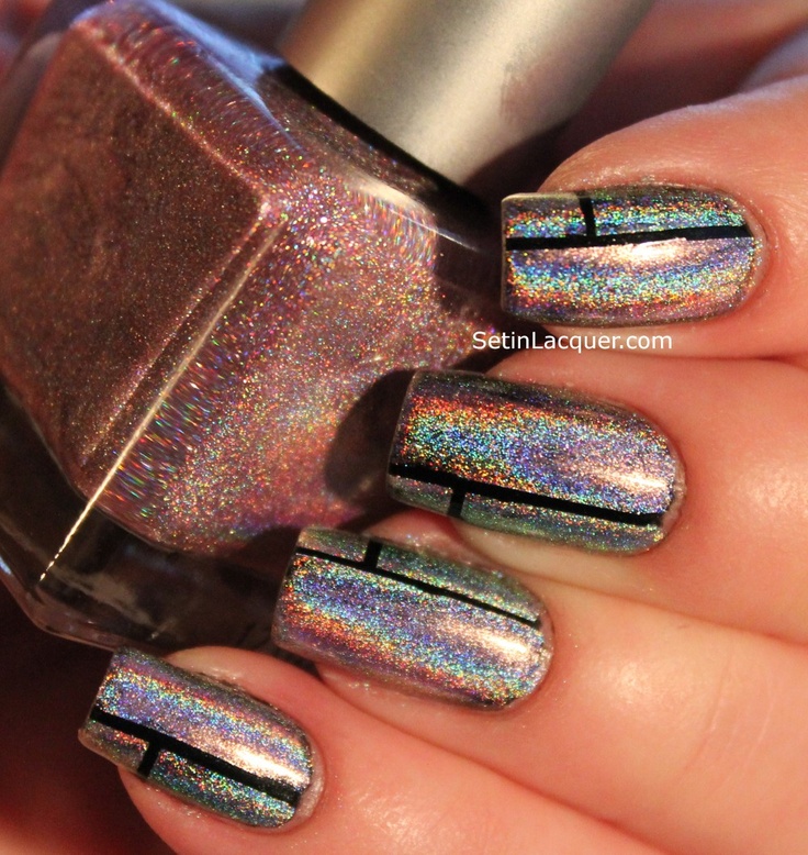 Holographic Nail Art