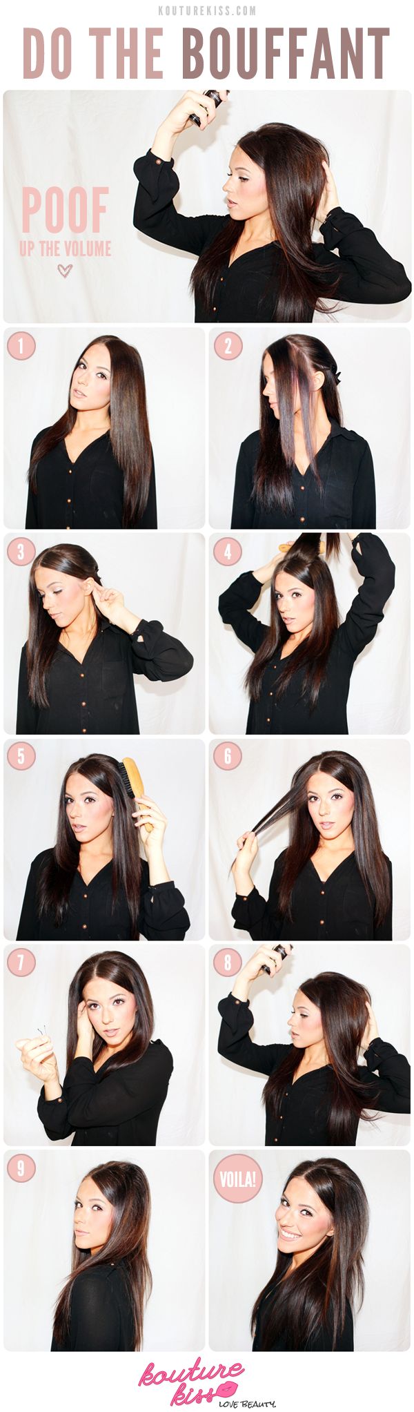 5 Bouffant Hairstyles Tutorials for a Glamorous Look - Pretty Designs