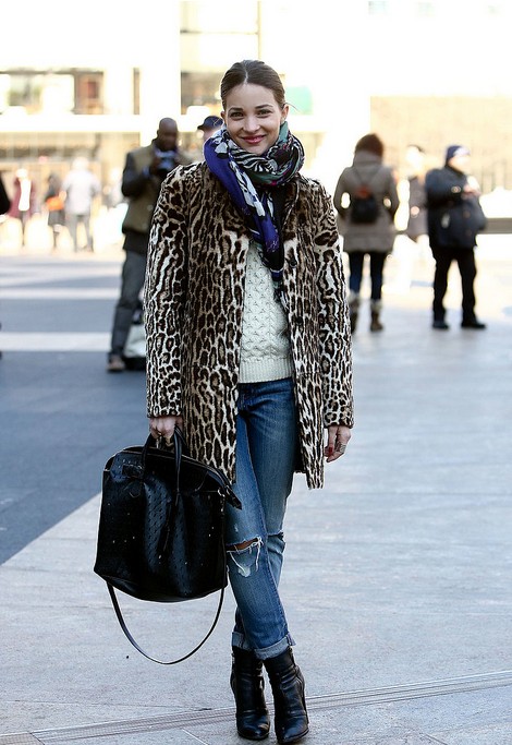 How to Suit Up the Hottest Leopard Coats for 2014