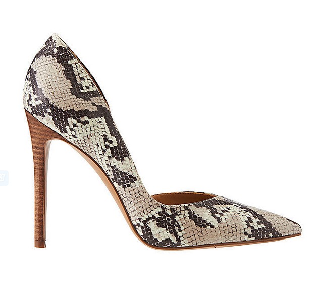 Faux Snakeskin Heel ($79)