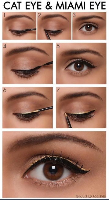 16 Useful Cat Eye Makeup Tutorials