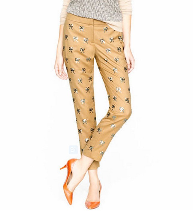 J.Crew Collection Sequin Bow Pants ($200, originally $495)