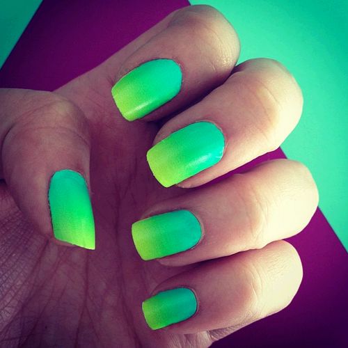 Neon Green Nails