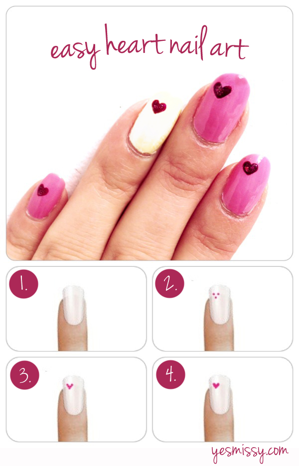 Pink and White Nail Art