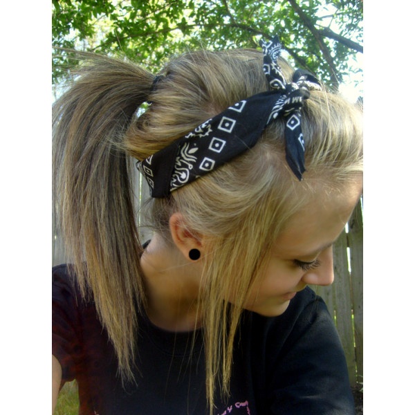 Ponytail with a Bandana