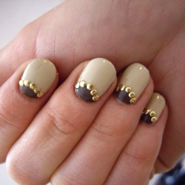 Pretty Studded Nails