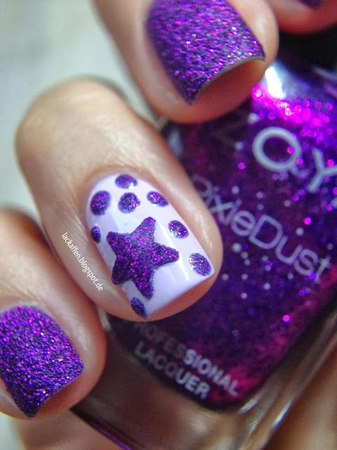 Purple Star Nails