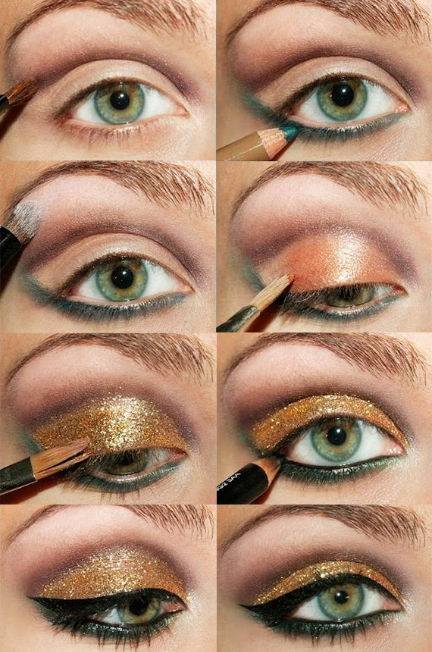 25 Eye-Catching Sparkly Makeup Ideas