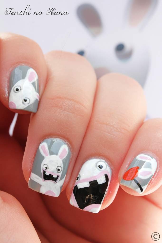 Stylish Bunny Nails