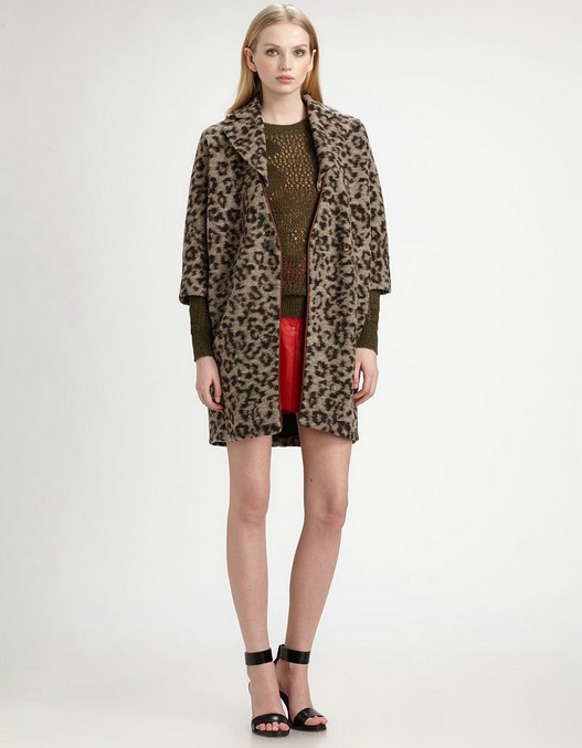 Thakoon Leopard-Print Fleece Coat ($297, originally $660)