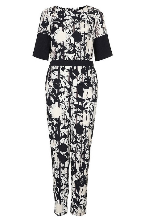 Topshop Floral Jumpsuit