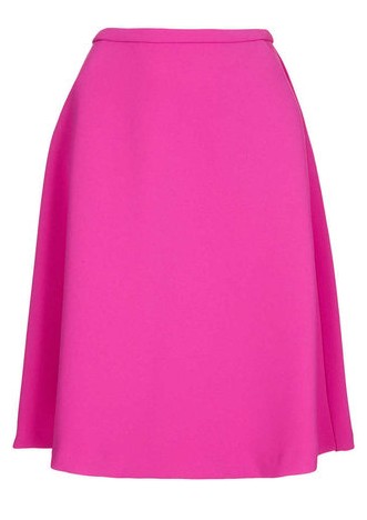 Topshop Heavy Crepe Full Skirt