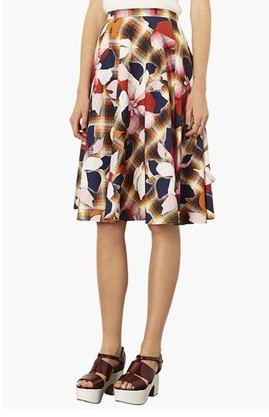 Topshop Marigold Midi Skater Skirt