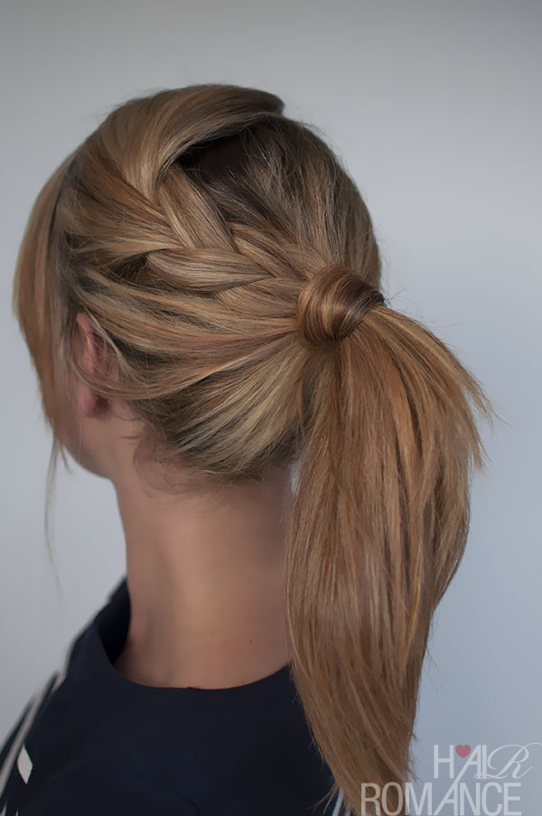 Easy Braided Ponytail Hairstyle How-To via