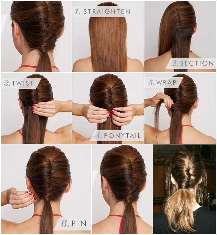 Wrapped Pony - 15 Ways to Make Cute Ponytails