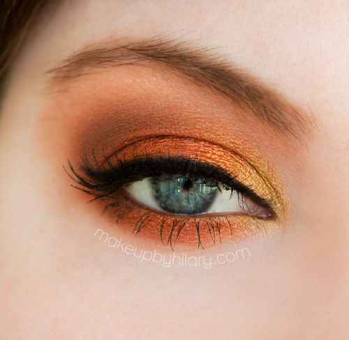 Orange Eye Makeup Ideas: Smoky Orange
