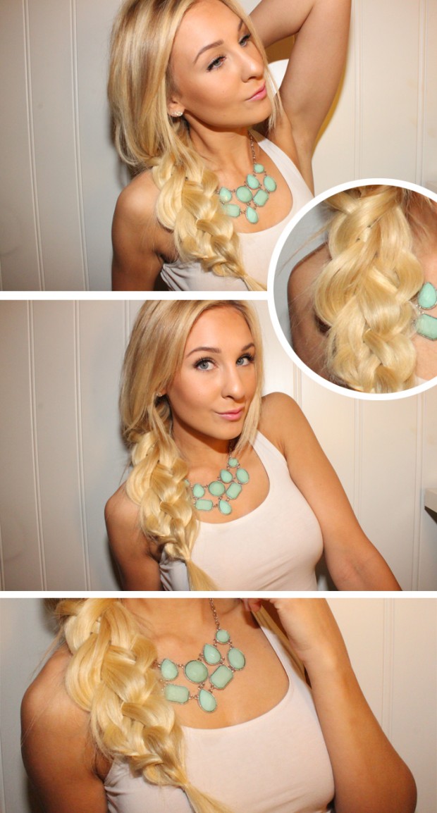 Messy Summer Braid Tutorial via