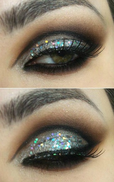 A Collection of 40 Best Glitter Makeup Tutorials and Ideas 