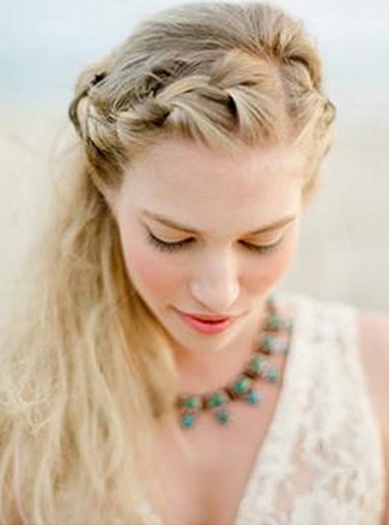 Across Head Braided Hairstyle