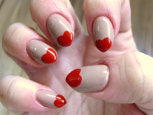 Beautiful Heart Shape Nails