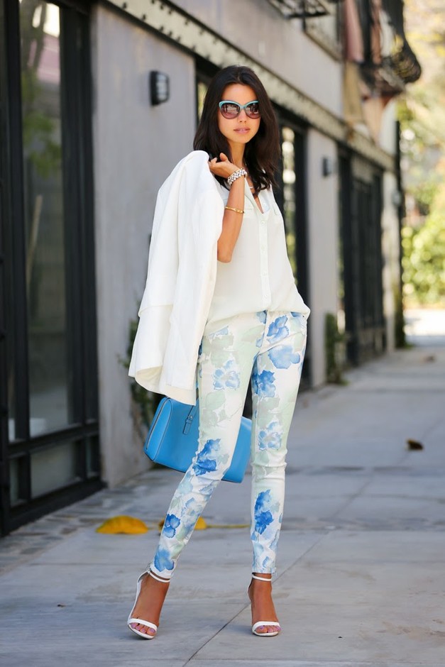 Best Combination Ideas about Floral Pants: Versatile Look