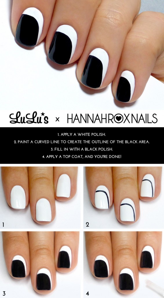 Black and White Nails