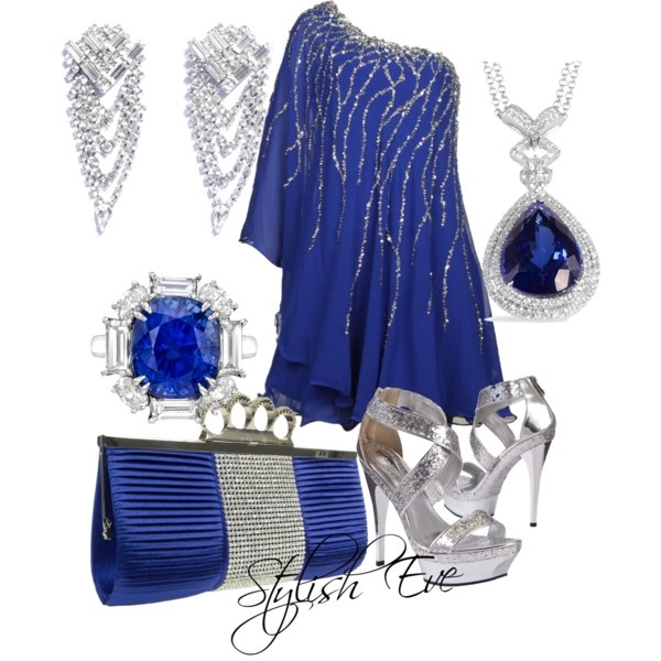 Blue Cocktail Outfit