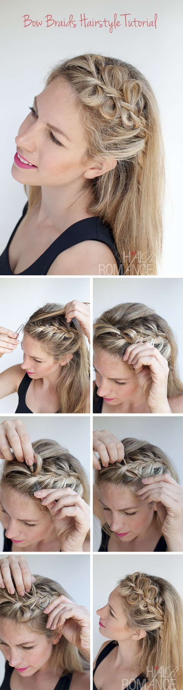 Bow Braids Hairstyle