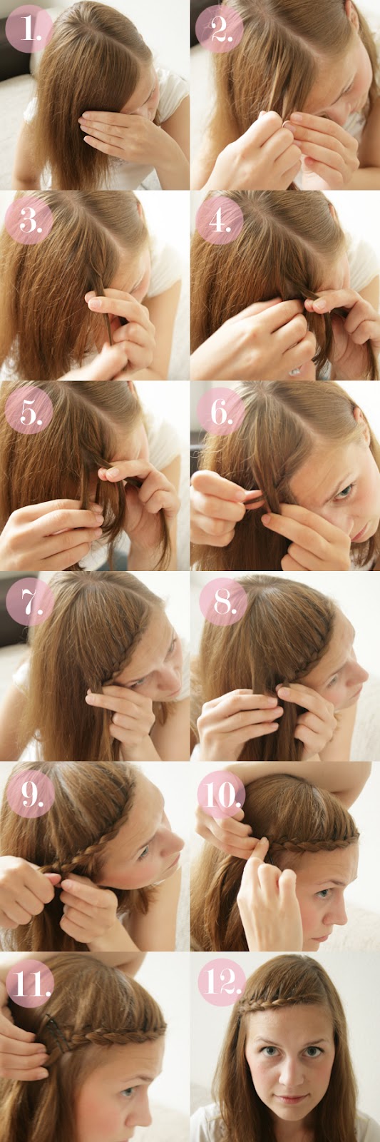 Braided Bangs Hairstyle Tutorial