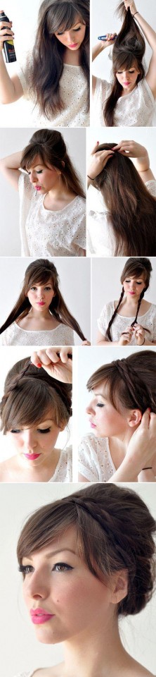 Braided High Bun Tutorial