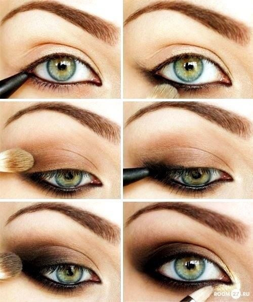 Brown smokey eyes