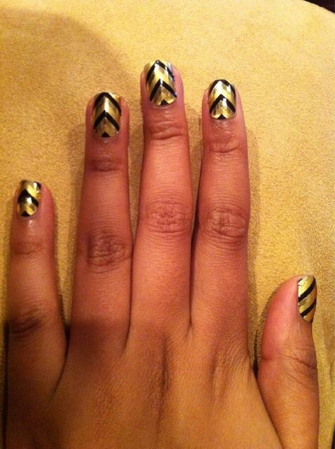 Chevron Minx Nails