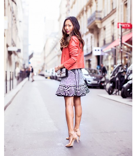 Coral Moto Jacket for Spring