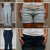 DIY Black Shorts