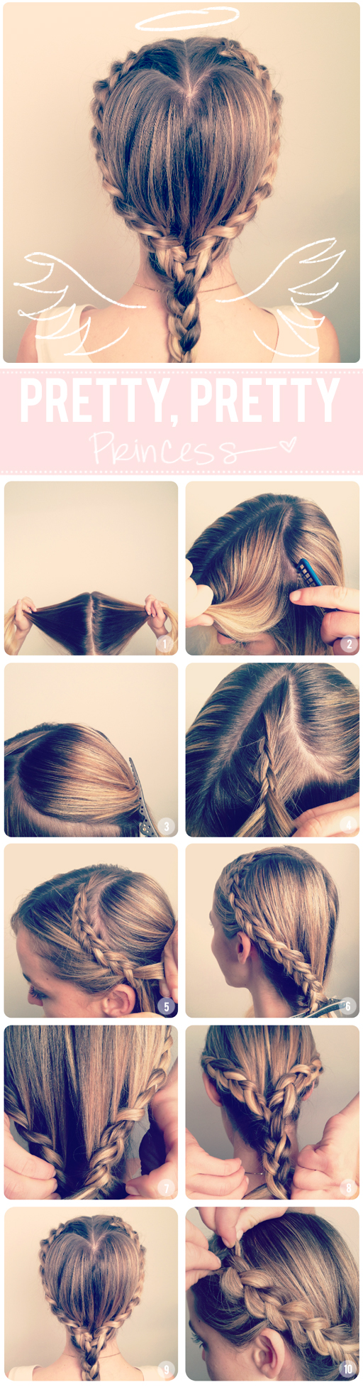 DIY Heart Braid Hairstyle via