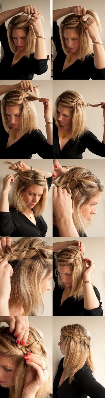 DIY Summer Side Braid Hairstyle via