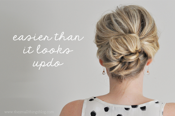 Easy updo via