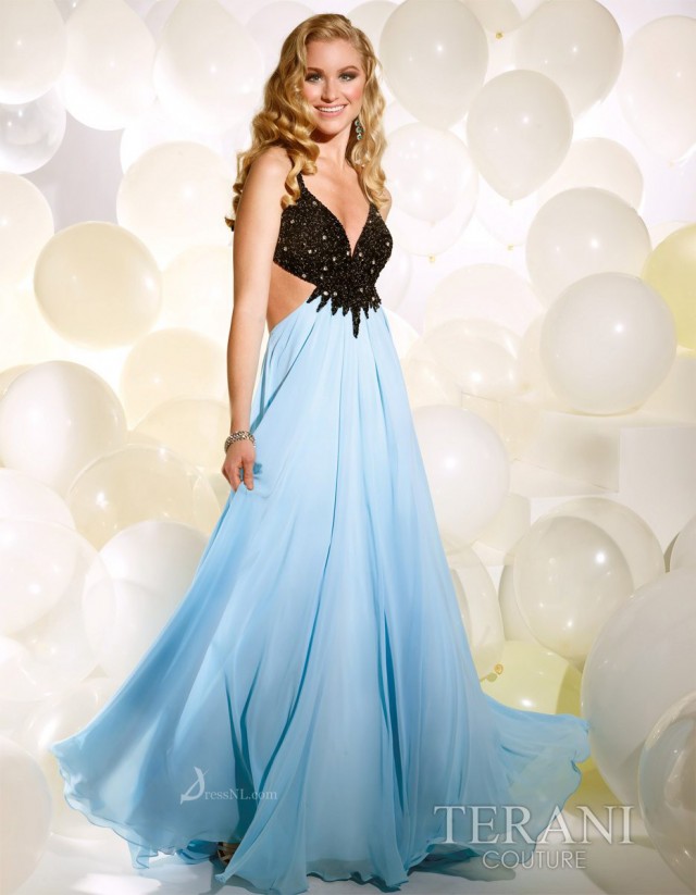 Floor-length Blue Dress