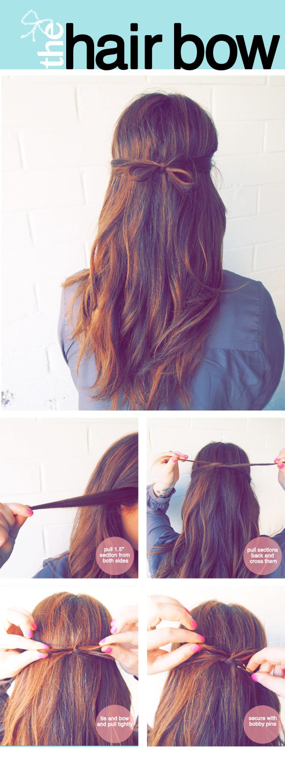 Hair bow via